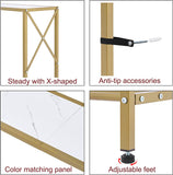 Gold Console Table entryway Table
