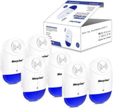 Ｍ－４Ultrasonic Pest Repeller, ６Ｐａｃｋ，Indoor Plug-in, Get rid of - Rodents, Mice, Rats, Squirrels, Bats, Insects, Bed Bugs, Ants, Fleas, Mosquitos, Fly, Spiders, Roaches! + Blue Night Light