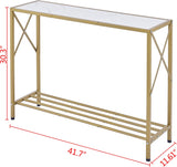 Gold Console Table entryway Table