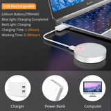 Morpilot Puck Lights, Rechargeable Under Cabinet Lighting, Dimmable Closet Lights Battery Powered, Led Cabinet Light with Wireless Remote, Under Counter Light for Kitchen, Stick on Lights (6 Packs)