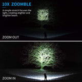 Brightest LED Flashlights Rechargeable 2 Pack, Waterproof 1500 High Lumen Handheld Flashlights with 5 Light Modes and Pocket Clip for Emergency or Camping(4 pcs 18650 Battery and Charger Included)