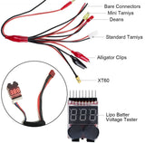 Keenstone Lipo Battery Charger/Discharger with Low Voltage Checker, 10A 100W AC/DC 1S-6S Digital Battery Balance Charger for Li-Po Li-Hv Li-Ion Li-Fe NiMH Ni-Cd Pb