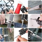 Multitool, 25 in 1 Multi Tool Pliers Stainless Steel Folding Pocket Knife Plier Kit with Durable Nylon Sheath for Outdoor Survival, Camping, Hiking, Hunting, Fishing