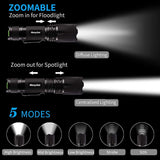 Morpilot Tactical Flashlight and Pocket Knives Set, Super Bright Handheld Flashlight and 5 in 1 Multitool Tactical Knife for Camping Hiking Backpacking Fishing