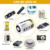 12Pcs CR2  Compatible CR15H270 3V CR2 850mAh Lithium Batteries