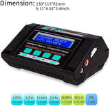 Keenstone Lipo Battery Charger/Discharger with Low Voltage Checker, 10A 100W AC/DC 1S-6S Digital Battery Balance Charger for Li-Po Li-Hv Li-Ion Li-Fe NiMH Ni-Cd Pb