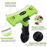 Morpilot Pet Grooming Brush, Deshedding Dog Brush with Quick Self Cleaning, Professional Pet Comb Removes Loose Hair and Combats Reduces Shedding Up To 95%, Deshedding Brush for Dogs and Cats (L)