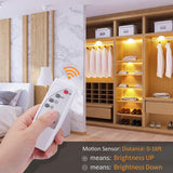 Morpilot Puck Lights 1 Pack, Rechargeable Under Cabinet Light, Closet Lights Battery Powered, Dimmable Led Cabinet Lighting with Wireless Remote, Under Counter Lights for Kitchen, Hallway, Stairs