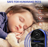 Ｍ－３Ultrasonic Pest Repeller 4Pack, Electronic Device - Best Plug in - Get Rid of - Rodents, Squirrels, Mice, Rats, Bats, Insects - Roaches, Spiders, Fleas, Bed Bugs, Flies, Ants, Mosquitos, Fruit Fly!