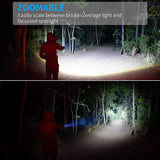 Morpilot Tactical Flashlight and Pocket Knives Set, Super Bright Handheld Flashlight and 5 in 1 Multitool Tactical Knife for Camping Hiking Backpacking Fishing