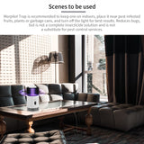 Bug Zapper Indoor, Morpilot Mosquito Trap for Gnat Fruit Flies with UV Light, Rechargeable Mosquito Killer Lamp Built-in Mosquito Attractant, Silent Fan and Sticky Glue Boards White