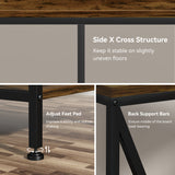 Cheflaud TV Stand for TVs up to 55",TV Console Table Storage Shelves,Wood Sofa Table for Living Room,Entryway