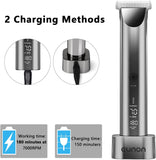 Hair Clipper for Men, Professional Cordless Clippers for Hair Cutting, IPX7 Waterproof Hair Trimmer Barber Kit, LED Display and USB Rechargeable Portable Home Haircut Machine (Plating)