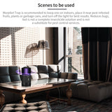 Bug Zapper Indoor, Morpilot Mosquito Trap for Gnat Fruit Flies with UV Light, Rechargeable Mosquito Killer Lamp Built-in Mosquito Attractant, Silent Fan and Sticky Glue Boards Black