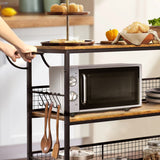 Cheflaud Rolling Kitchen Storage Cart Island