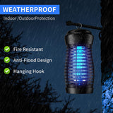 Morpilot Bug Zapper Outdoor 4200V Mosquito Electric Zapper 25W Mosquito lamp Killer Mosquito 2,500 Sq Insect Fly Trap Indoor & Outdoor - Waterproof Light Bulb Lamp
