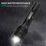 Keenstone High-Powered Led Flashlight 2 Packs, 2000 High Lumens Tactical Flashlights, Zoomable and Water Resistant, 5 Light Modes, Super Bright Flashlights for Camping and Emergency