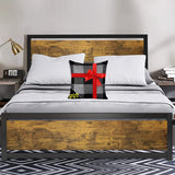 Queen Bed Frame with Headboard, Platform Metal Bed Frame Queen with 14 Heavy Duty Steel Slats, More Sturdy, Noise-Free, No Box Spring Needed