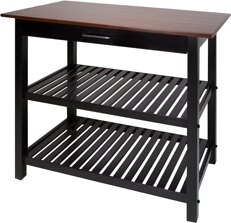 Kitchen cart no handle black