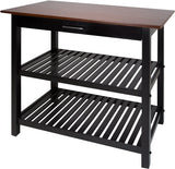 Kitchen cart no handle black