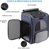 morpilot Dog Backpack, Foldable Cat Backpack Carrier for Cats and Small Dogs, Breathable Pet Carrier Backpack with Inner Safety Leash + Folding Dog Bowl, Ideal for Hiking, Traveling, Outdoor Use