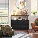 MONVANE 3-in-1 Television stand for 65 Inch TV Stands,with Open Shelves for Living Room, Black