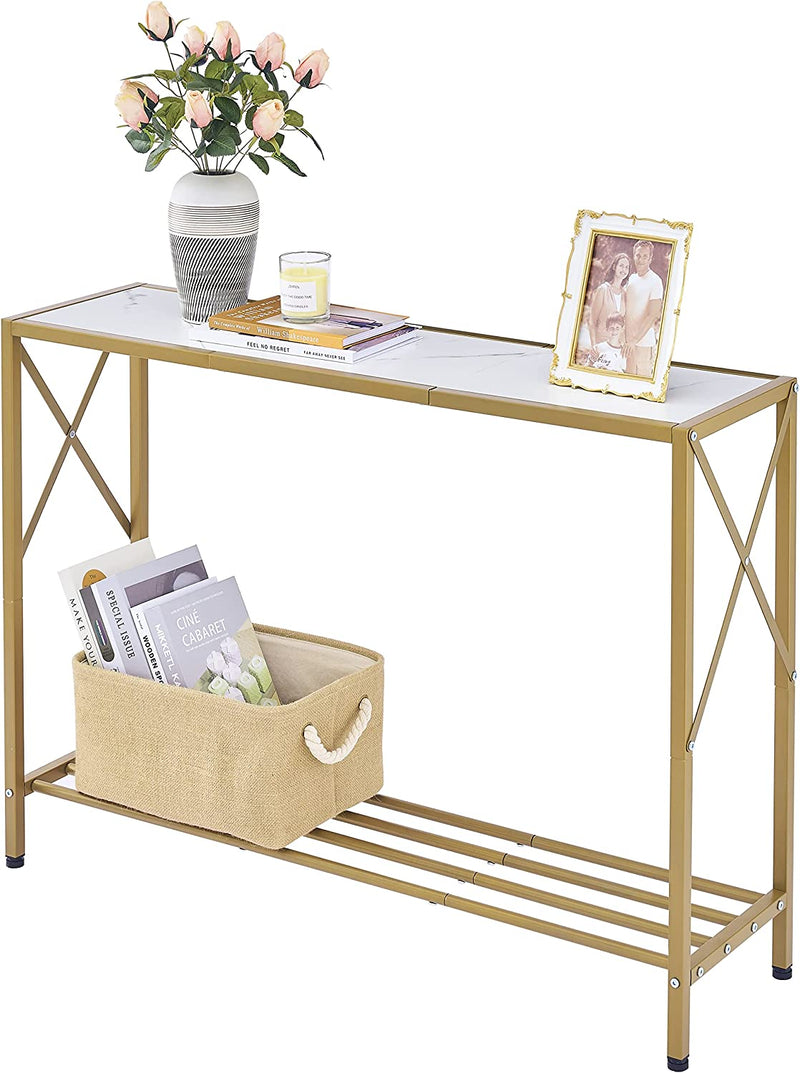 Gold Console Table entryway Table