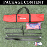 Keenstone 7' X 7' Baseball & Softball Practice Hitting & Pitching Net with Bow Frame, Carry Bag and Bonus Strike Zone, Great for All Skill Levels | Collapsible and Portable