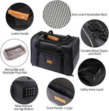 Cat Carrier Dog Carrier, Pet Travel Carrier Airline Approved for Small Dogs Puppies Cats of 15lbs, Portable Pet Transport Bag with Adjustable Shoulder Strap + Removable Soft Cushion + Foldable Bowl