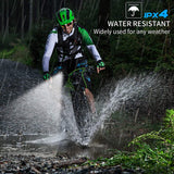 Rechargeable Bicycle Light, Bike Light with Free Tail Lights, Bright 700 Lumens Bike Headlight for Mountain Street Bikes Front and Back, 5 Modes LED Handheld Flashlight, Battery and Charger Included