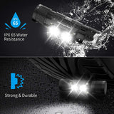 morpilot Headlamp, 1200 Lumens USB Rechargeable Head Lamps, IPX 65 Waterproof Headlight with Adjustable Headband, 5 Modes Led Headlamp Flashlight for Outdoor Camping Hiking Hard Hat Light (2 Packs)