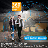 morpilot Solar Lights Outdoor, 214LED 1500lM Led Flood Lights, 360°Wide Angle Illumination with 3 Modes, IP65 Waterproof Motion Sensor Outdoor Lights for Garden Fence Yard Patio Garage