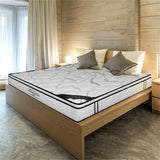 Full Size Hybrid Mattress, Medium Firm Bed in a Box, 10" with Pocket Innerspring and Breathable Foam, Back Pain Relief