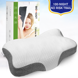 Behost Cervical Memory Foam Pillow, Contour Pillows for Neck and Shoulder Pain, Ergonomic Orthopedic Sleeping Neck Contoured Support Pillow for Side Sleepers, Back and Stomach Sleepers