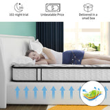 CertiPUR-US Certified 10 Inch Memory Foam Innerspring Hybrid Medium Firm Mattress Best for Pressure Relieving,Full Mattress,Mattress-in-a-Box