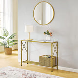 Gold Console Table entryway Table
