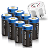 8Pcs 700mAh RCR123A Rechargeable Arlo Batteries
