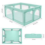 Baby Playpen for Toddler ,Keenstone 61 x 50 inch Large Baby Playard for 0-6 Years,Indoor & Outdoor,Green