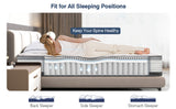 Behost 10" King Innerspring Mattress in a  Box, Memory Foam and Individual Pocket Spring Medium Firm Mattress,Pressure Relief and Supportive