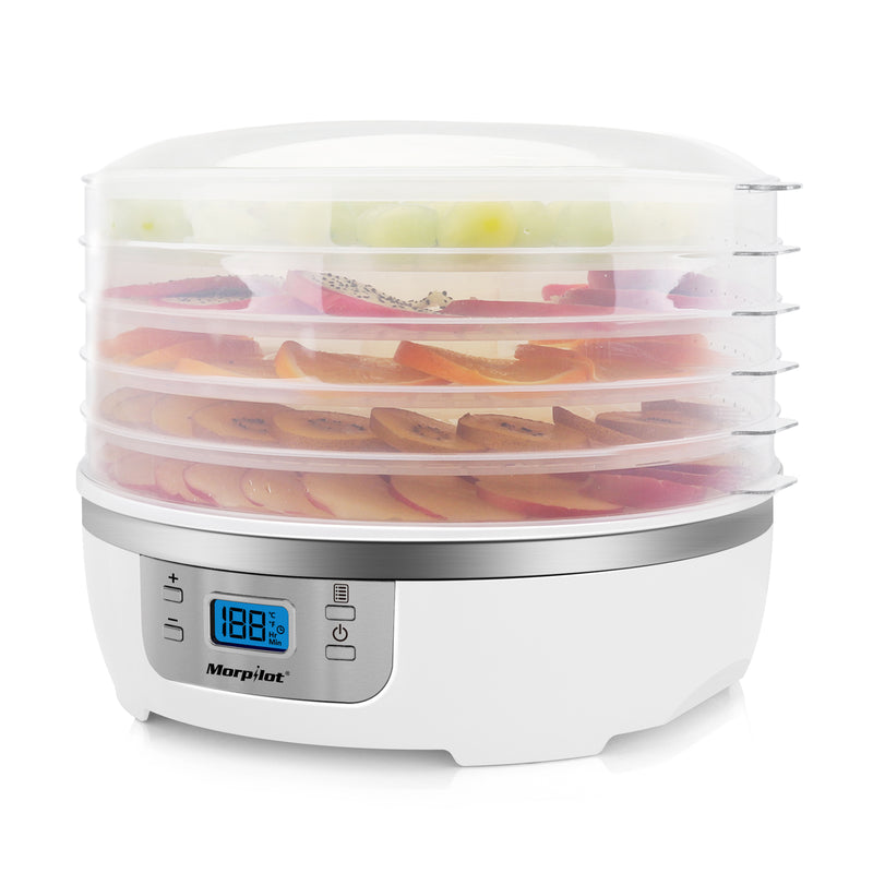 Morpilot Food Dehydrator Machine, With 5 Stackable Trays Professional Multi-Tier Kitchen Food Dehydrator Appliances, Meat Fruits or Vegetable Dryer?High-Heat Circulations