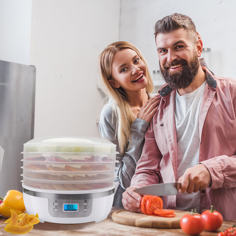 Morpilot Food Dehydrator Machine, With 5 Stackable Trays Professional Multi-Tier Kitchen Food Dehydrator Appliances, Meat Fruits or Vegetable Dryer?High-Heat Circulations