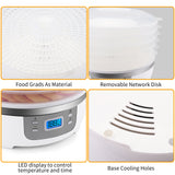 Morpilot Food Dehydrator Machine, With 5 Stackable Trays Professional Multi-Tier Kitchen Food Dehydrator Appliances, Meat Fruits or Vegetable Dryer?High-Heat Circulations