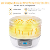 Morpilot Food Dehydrator Machine, With 5 Stackable Trays Professional Multi-Tier Kitchen Food Dehydrator Appliances, Meat Fruits or Vegetable Dryer?High-Heat Circulations