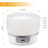 Morpilot Food Dehydrator Machine, With 5 Stackable Trays Professional Multi-Tier Kitchen Food Dehydrator Appliances, Meat Fruits or Vegetable Dryer?High-Heat Circulations