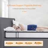 Full Size Hybrid Mattress, Medium Firm Bed in a Box, 10" with Pocket Innerspring and Breathable Foam, Back Pain Relief