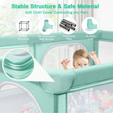 Keenstone Extra Large Baby Playpen ,Kid Protection Play Yard Children Portable Safety Fence ,81*61*27"