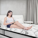 Full Size Hybrid Mattress, Medium Firm Bed in a Box, 10" with Pocket Innerspring and Breathable Foam, Back Pain Relief