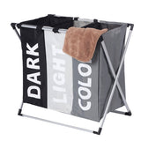 Keenstone 135L Large Clothes Laundry Hamper Sorter Waterproof Laundry Storage Bag Basket Sorter for Laundry Room Organization