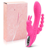 3 In 1 Rabbit Vibrator Dildo Rechargeable Vibrator