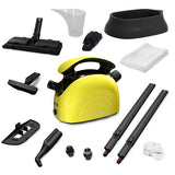 1500W Powerful Steam Mop, Keenstone® Multi-Purpose Steam Cleaner, Best Hand Held Steamer Cleaner with 13 Accessories for Cleaning, Home Use, Carpet, Floor, Upholstery, Window, Car Seat, Tile, Grout